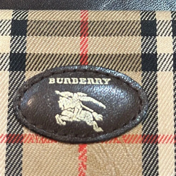Authentic Vintage Burberry Coin Case Nova Check Shadow Horse Purse, VGUC - Picture 4 of 16